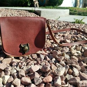 **SOLD**Super precious brown mini crossover bag!